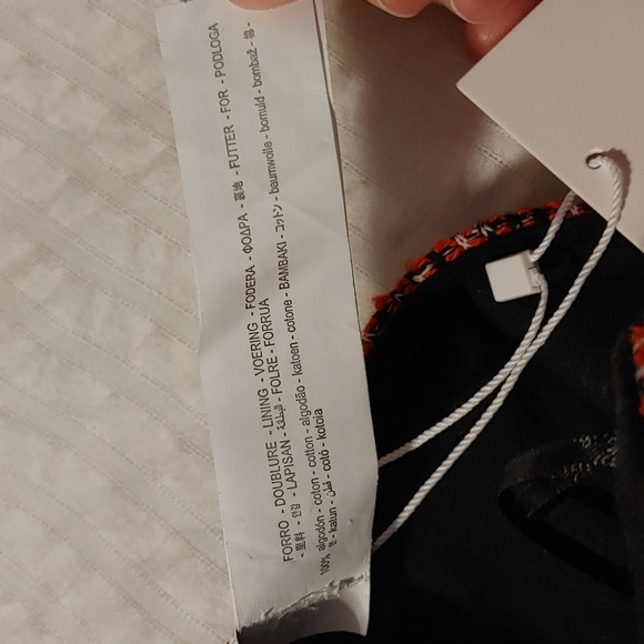 NWT Zara Tweed Bandeau/Crop Top - Picture 8 of 10